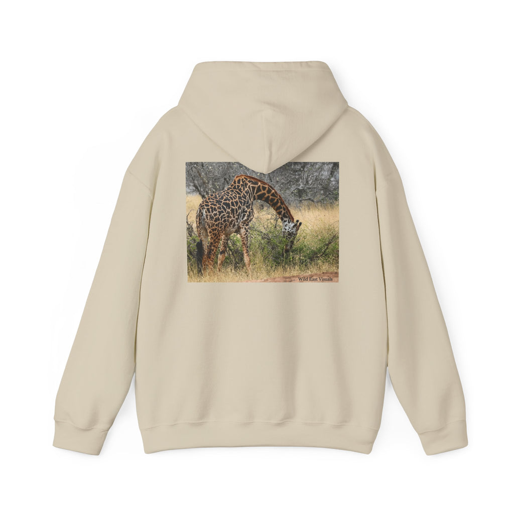 Giraffe Wildlife Hoodie – African Safari Photography Print | Wild East Visuals